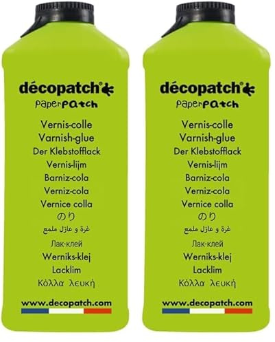 Décopatch PP600AO - Un pot de Vernis colle PaperPatch 600g (Lot de 2)