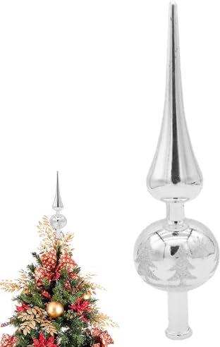 3 Farben Christbaumspitze, Exquisite Weihnachtsbaumspitze, Weihnachtsbaumspitze Glitzer Stern Baumspitze Baumkrone, Kleine Spitze Für Weihnachtsbaum Für Weihnachten Baumschmuck