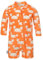 JAN & JUL One Piece Swimsuit for Toddlers, Long Sleeve Bathing Suit for Swimming (Crabby Crab, Size 3T)