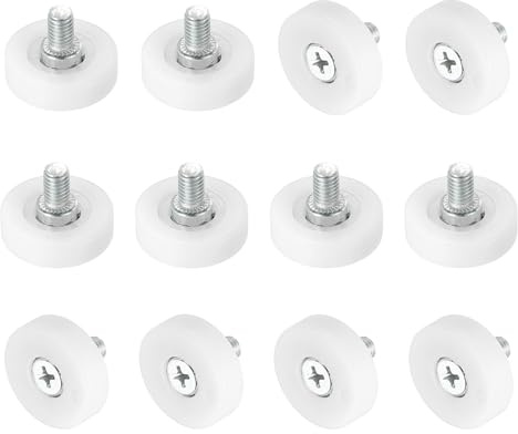 QUARKZMAN Rollen aus Nylon für Schubladen, Schrank-Schubladenrollen-Ersatzräder Lager 25mm Schubladen-Positionierungsrolle Schubladenführungen für Möbelteile Schrank12 Stück
