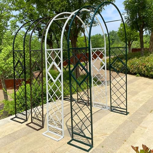 Arco da giardino in metallo per piante rampicanti, arco per matrimonio, con basi, robusto padiglione in 4 colori Dimensioni: 140 x 230 cm, 220 x 230 cm, 300 x 230 cm, 340 x 230 cm, perfetto per