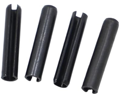 Pasadores de resorte divididos 10-50 piezas GB879 Pasadores rectos de resorte de acero, pasadores cilíndricos elásticos, pasadores M1.5 M2 M2.5 M3 M4 M5(M4 20pcs,12mm)