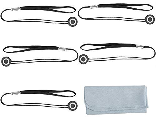 ChromLives 5 Pack Lens Cap Leash Lens Cap Keeper Holder Prevent Lens Cap Lost Compatible with DSLR Camera Canon/Nikon/Sony/Panasonic/Fujifilm Camera and More