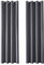 MRTREES 2 Pezzi Tende Oscuranti per Interni Isolanti Termiche con Occhielli Moderne Tende Coprenti Tinta Unita per Camera da Letto e Soggiorno Elegante 140x225 CM Grigio Scuro