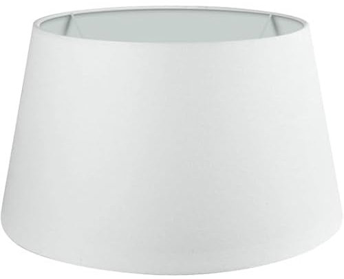 Wogati® Premium Lampenschirm E14/E27 Baumwolle | Verschiedene Größen & Farben | Weiß/XXL | Für Stehlampe, Hängelampe & Tischlampe