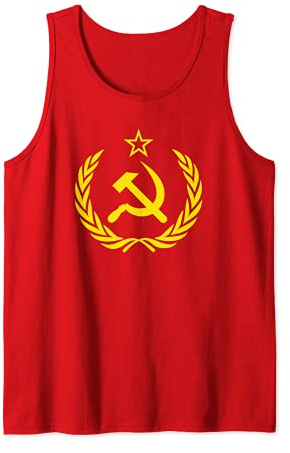 Hammer und Sichel Roter Stern CCCP UdSSR Sowjetunion Rotes Tank Top