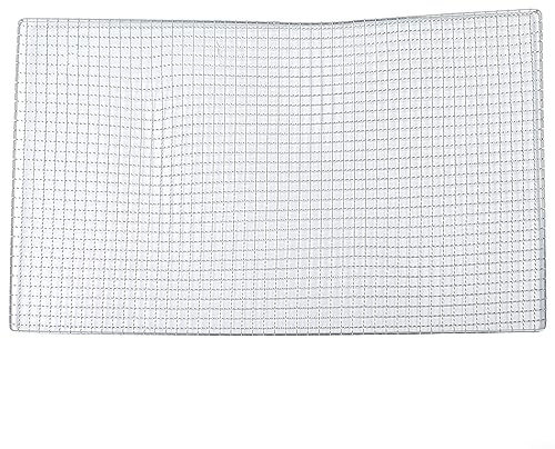 Stainless Steel BBQ Mesh, Grate Mesh Net Grill Grate Grid Replacement Carbon Grill Net for BBQ for Outdoor BBQ Picnic Tool- 40x25cm