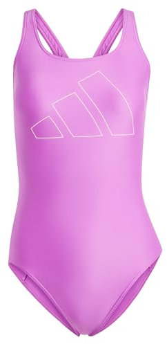 adidas Donna Big Bars Swimsuit, Purple Burst, 36