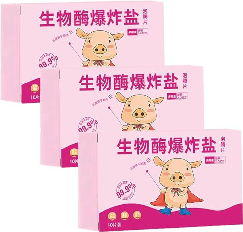 EXQST Bio-Enzyme Concentrado Limpiador Multiusos Tabletas Limpiador Enzimático Natural Potente Eliminación de Manchas Tabletas de Limpieza Bio-Enzyme Limpieza Rápida en 3 Minutos