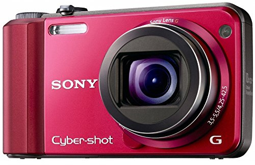 Sony Cyber-Shot DSC-H70 16.1 MP Digital Still Camera with 10x Wide-Angle Optical Zoom G Lens and 3.0-inch LCD Red (Renewed)