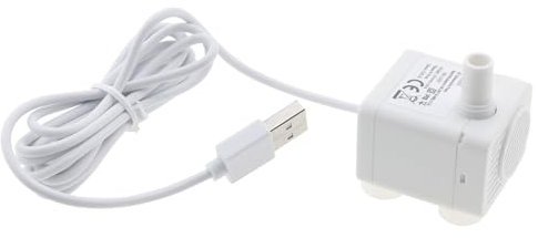 The Lord of the Tools Bomba de Fuente de Agua con Cable USB de 15 Cm Compatible con WF010 WF020 WF030 WF050 para Gatos Perros Acuario Pecera Dispensador de Agua para Mascotas