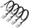 Short USB C Cable 30cm, 4 Pack USB Type C Charger Cable Fast Charging USB C Cord, USB A to USB C Charger Cable for Huawei/Samsung Galaxy S24 S23 S22 S21 S20 A32 A51 A52
