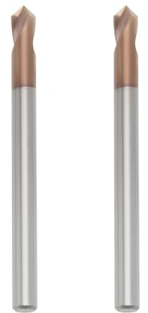 VGOL 2 Pièces 4mm Poignée Chanfreinée Routeur Foret V Rainure 90 Degrés Fraise avec Revêtement TiSiN Fraise en Alliage Dur pour Graver des Chanfreins