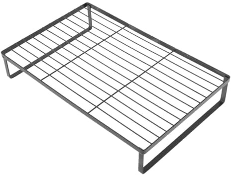 Soporte para Cocina de Inducción Negro de Hierro, Cubierta Superior | Base Estable, Resiste Calor, Diseño Multifunción, Apto Hoteles y Hogar, Espátulas, Botellas Especias