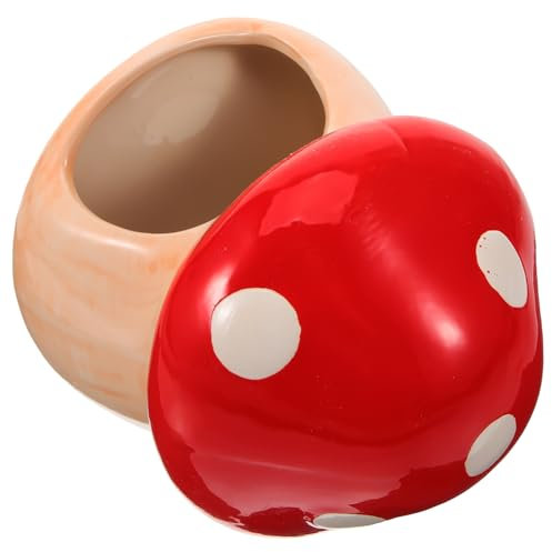 Toddmomy Keramikhaus Für Hamster Pilz-versteck Aus Keramik Hamster-schlafbett Kleintier-hütte Keramik-Spielplatz Für Hamster Sommer-versteck Für Kleine Haustiere Dekoratives Hamster-Nest