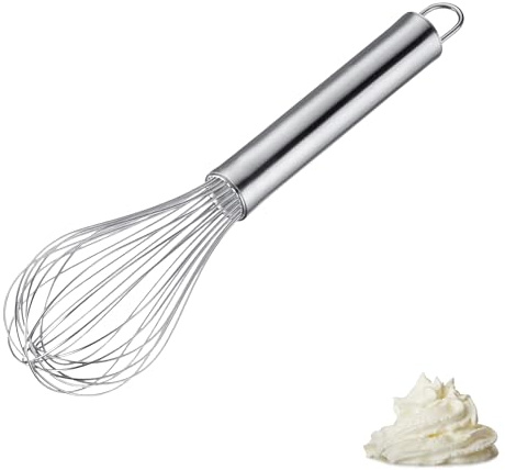 Westmark Whisk Pro – Fouet flexible en acier inoxydable – Fouet pratique pour œufs, pâte, etc. – Fouetter, remuer et mélanger – Argent, 28 cm