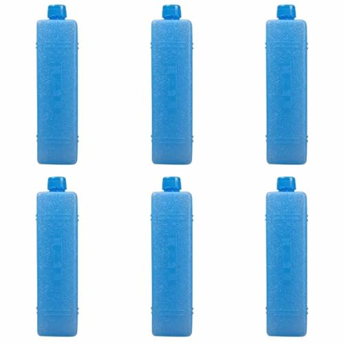 Dorugage Ice Blocks for Cool Bags | 6 Pieces Ice Blocks for Cooler | Long Lasting Reusable Freezer Blocks | Shock Cooler Small Ices Packs | Ices Crystal Boxes for Portable Air Conditioner, Lunch Box