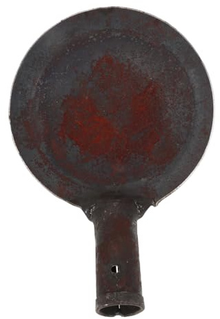 TOYANDONA Pala Grande De Limpieza Cucharón Redondo De Hierro para Desagües y Gallineros, Tamaño 15, Resistente Intemperie para Uso Exterior e Interior