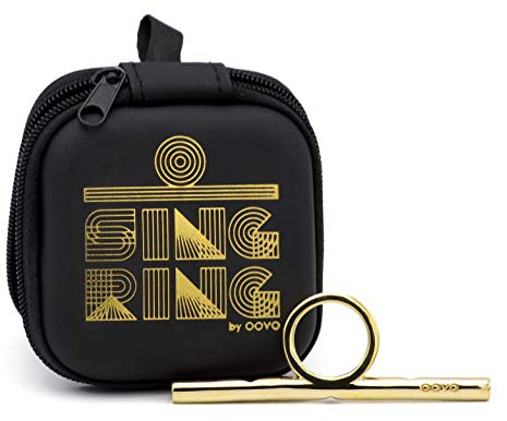 Sing Ring Vocal Training Tool | 4 Resistance Levels in 1 Compact Brass Device | SOVT Warm-Up for Singers, Speakers & Voice Coaches