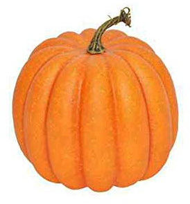FloristryWarehouse Artificial Orange Pumpkin 19cm in Diameter With Stalk