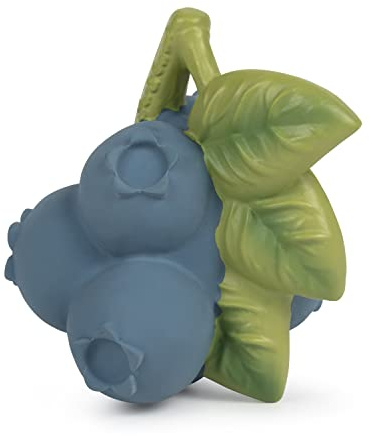 Oli & Carol - Baby-Beißring aus Naturkautschuk, Jerry the Blueberry, 9 cm