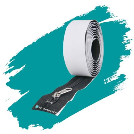 Scorprotect® Selbstklebende Reißverschlüsse schwarz für Staubschutzwände 2er Set