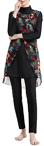 Muslim Swimsuits for Women Swimwear Burkini Beachwear Tankini Swimming Suit(Y1, XXL)