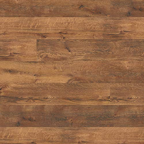 Laminatboden TRECOR® Classic 7 mm Stark, Klicksystem, NK AC3/31 - Garantie 15 Jahre - Format: 1285 x 190 mm - Fußbodenheizung geeignet - Sie kaufen 1 m² (Laminatboden | 1 m², Trend Oak Dark)