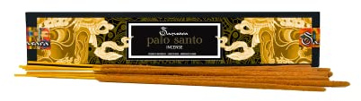 Samsara - Incenso Indiano in Bastoncini Fatto a Mano 100% Naturale Palo Santo, Spirale per Incensi, Bruciatori, Porta Incenso
