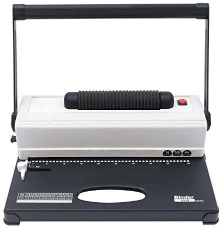 TEmkIn Encuaderne sin Esfuerzo hasta 250 páginas con la Grapadora rápida automática eléctrica: máquina de encuadernación Profesional A4 para Papel A4/LTR/A5, 30 Orificios y fas simétrica precisa