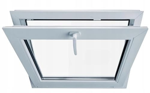 PCV Fenster Kippfenster Kellerfenster Garagenfenster Viele Varianten (PCV 900x500 mm)