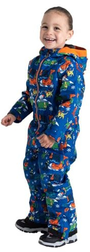 Dare2b unisex snödräkt för barn, Blå arktiska djur, 3-4 Years