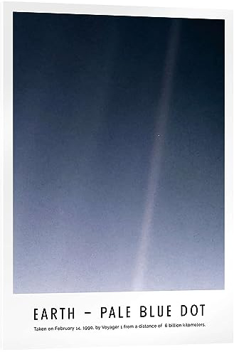 Posterlounge NASA Earth - Pale Blue Dot Acrylglasbild 30 x 40 cm | Carl Sagan Voyager Hubble Webb NAC HST Astronomie Astrophysik Raumfahrt Weltraumforschung Weltraumfotografie Forschung All