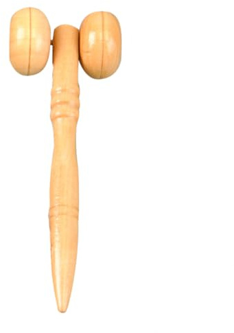 NIYANGLE Masseur Facial En Bois Face Massager Manuel Pour Soins Du Visage Et Du Cou Outil Massage Unisexe À Poignée Lisse 4.33 X 1.57 X 0.98 in