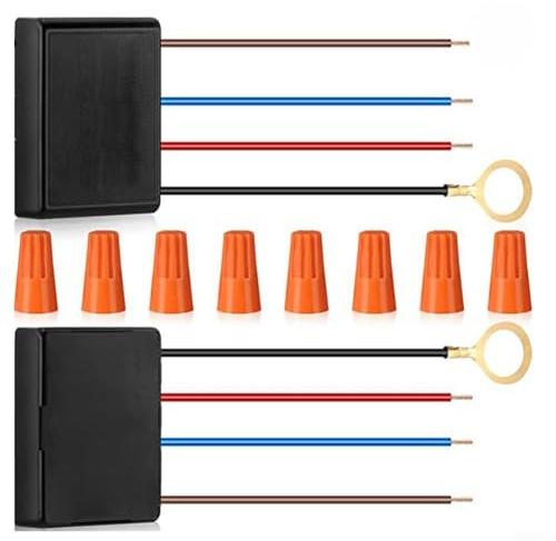 2PCS 3-Wege Touch Dimmer Schalter Schreibtisch Lampe Sensor Modul Steuer Modul Modus Dimmer Reparatur Kit Ersatz, mit Verdrahtung Kappe