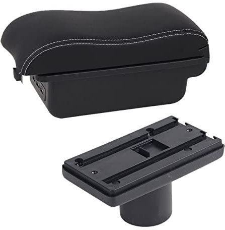 Organizador Para La Guantera Para Seat Para Ibiza Caja Reposabrazos Para Ibiza 6j 6L Contenido Tienda Central Caja Almacenamiento Con Portavasos Cenicero Productos Con USB Caja Almacenamiento Apoyabra