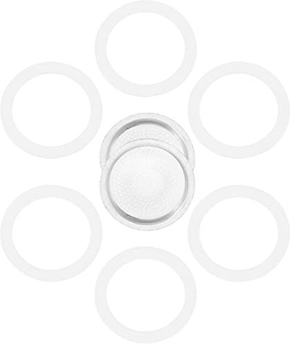 Alipis 8pezzi Guarnizione Silicone Per Caffettiera Di Ricambi Per Accessori Macchine Da Caffè Facili Da Installare e Pulire Compatibili Con Caffettiere e Macchine Espresso