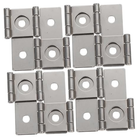 LAPYAPPE 4sets Cerniere Quadrate Antiche Metallo Per Mobili Accessori Vintage Facili Da Installare Per Porte e Armadi Design Retro Per Riconnessione Robusta e Stabile