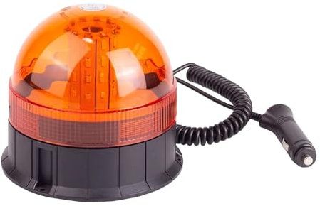 Hooma 40LEDs Gyrophare Led Ambré Magnetique Orange 7 Modes 12V 24V Girophare LED Vehicule Câble pour Camion Voiture Chariot Élévateur Golf UTV Tracteur