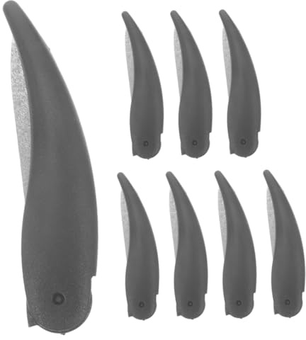 HAPINARY 8stücke Teiliges Nagelfeilen-set Aus Doppelseitig Klappbar Für Maniküre Und Pediküre Mit Polierblock Für Heimgebrauch Und Reisen