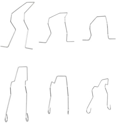 Xibao 6PCS Auto-Birnen-Haltefederclip,Auto Zubehör,Federklammern zur Glühbirnen Halterung,Abblendlicht Scheinwerfer Haltefedern,Geeignet für die Meisten H1, H3, H4, H7 Glühbirnen Erhältlich