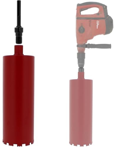 Couronne diamant Ø 152 mm avec adaptateur perceuse et perforateur SDS-max