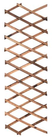 Zanthicia Jardinière murale en treillis de bois résistant Pour aux intempéries, facile à assembler et jardinière en bois suspendue extensible respectueuse du jardin, H65 épaisseur 0.7cm
