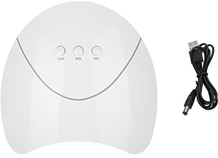 MMABEUTF Essiccatore professionale per lampada LED per unghie 36 W, smalto gel ad asciugatura rapida, simulazione della luce solare, materiale ABS, rosa bianco (Bianca)