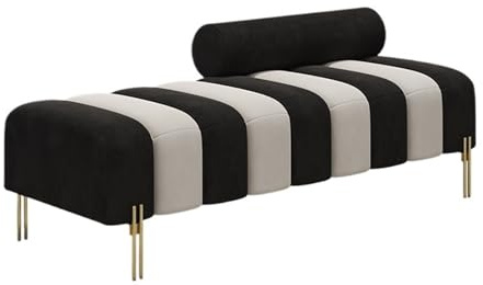 Xumh2024-3 End of Bed Bench-Stool Wooden Upholstered Sofa Stool for Living Room Bedroom Walk-in Closet and Bed end(XXL)