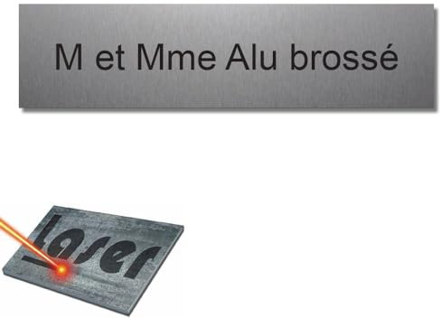 Mygoodprice - Targa per Nome della Cassetta delle Lettere, Autoadesiva, Dimensioni: 10 x 2,5 cm, Personalizzabile da 1 a 3 Righe