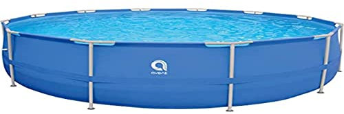 Avenli Piscine Ronde avec Structure, Bleu