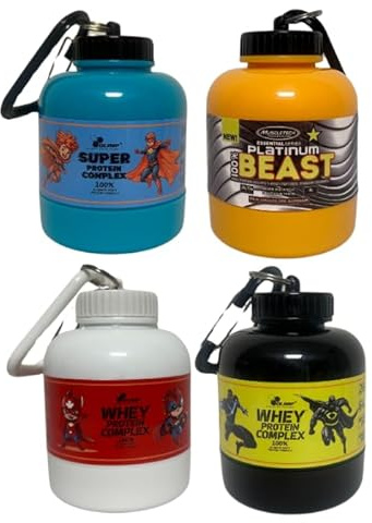 Portable Protein Powder Keychain 200ml 60g Powder Container Bottle Mini Powder Food Pillls Storage Bottle