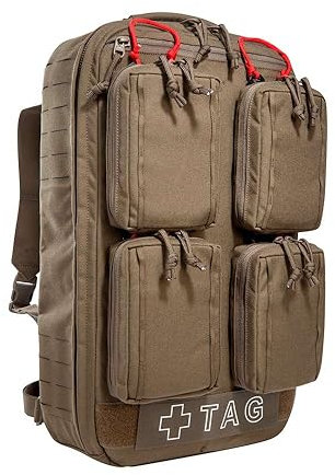 Tasmanian Tiger TT Medic Mascal Pack Notfall-Rucksack Erstversorgung Erste Hilfe Einsatz-Rucksack inklusive Ifak-Pouches, Coyote Brown