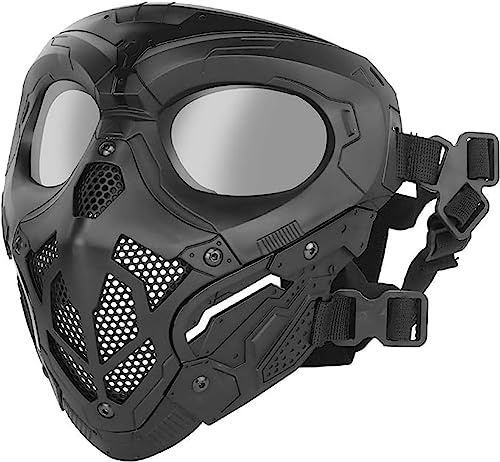 ACEXIER Tactical Lurker Masks Shooting Hunting Paintball Masks Men Full Face Airsoft Cycling Hiking Comfortable CS Hunting Military Mask